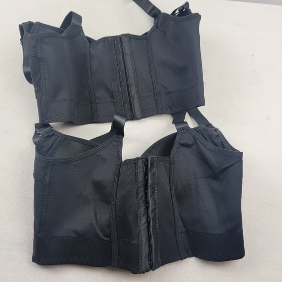 NWT Shapedly she curve push up back smoothing bra 2 pack in black X7 - Picture 7 of 8